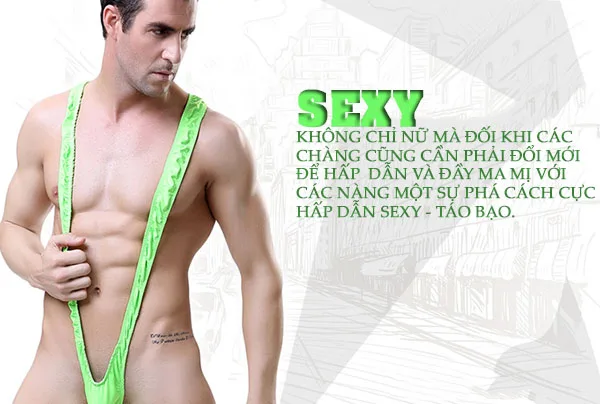 Sexy Men’s Cotton Lingerie Free Size Comfortable Blue — Authentic Korean Quality