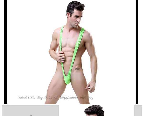 Sexy Men’s Cotton Lingerie Free Size Comfortable Blue — hình 4