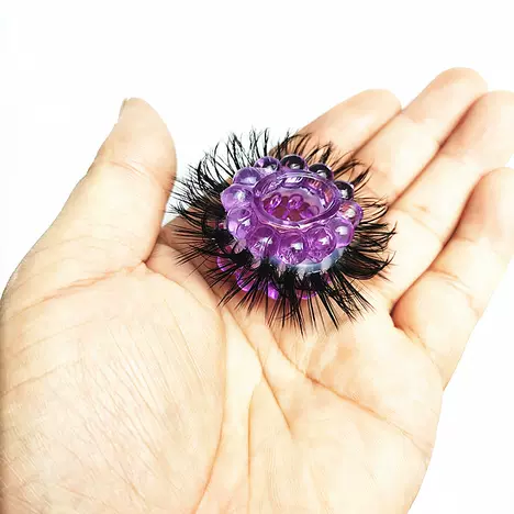 Double Layer Horse Hair Spider Web Silicone Penis Ring