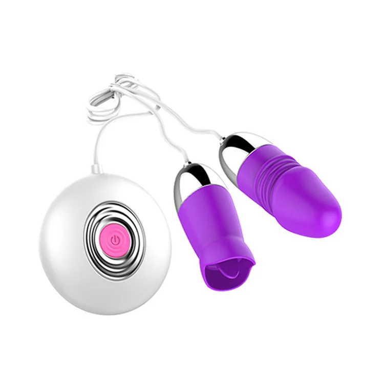 HaoQi G-Spot Twin Vibrators 6 Speeds Soft Medical Silicone — hình 6