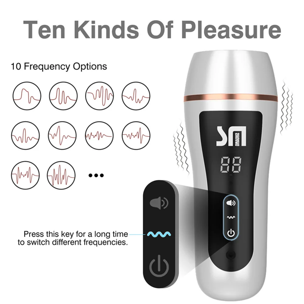 SM Dual-End Vibrating Suction Warmer – Realistic Feel — hình 2