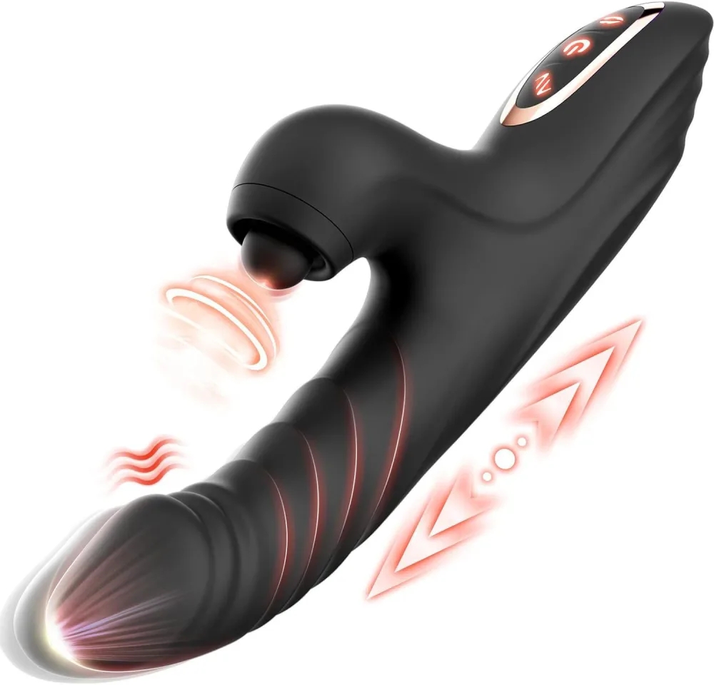 Daphne Multi-Function Red Blue Medical Silicone Female — hình 7
