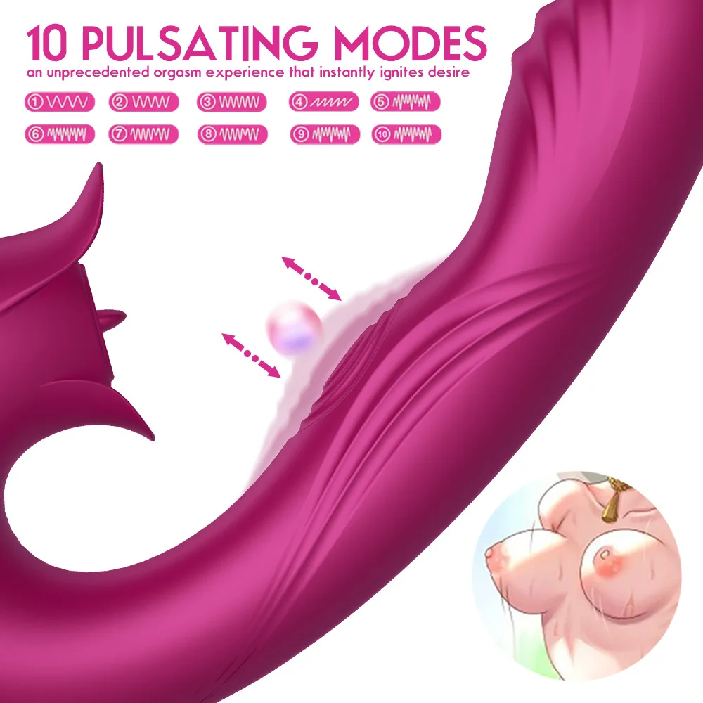 Orisa Premium G-Spot Massager Tongue Wave Vibrator — hình 12
