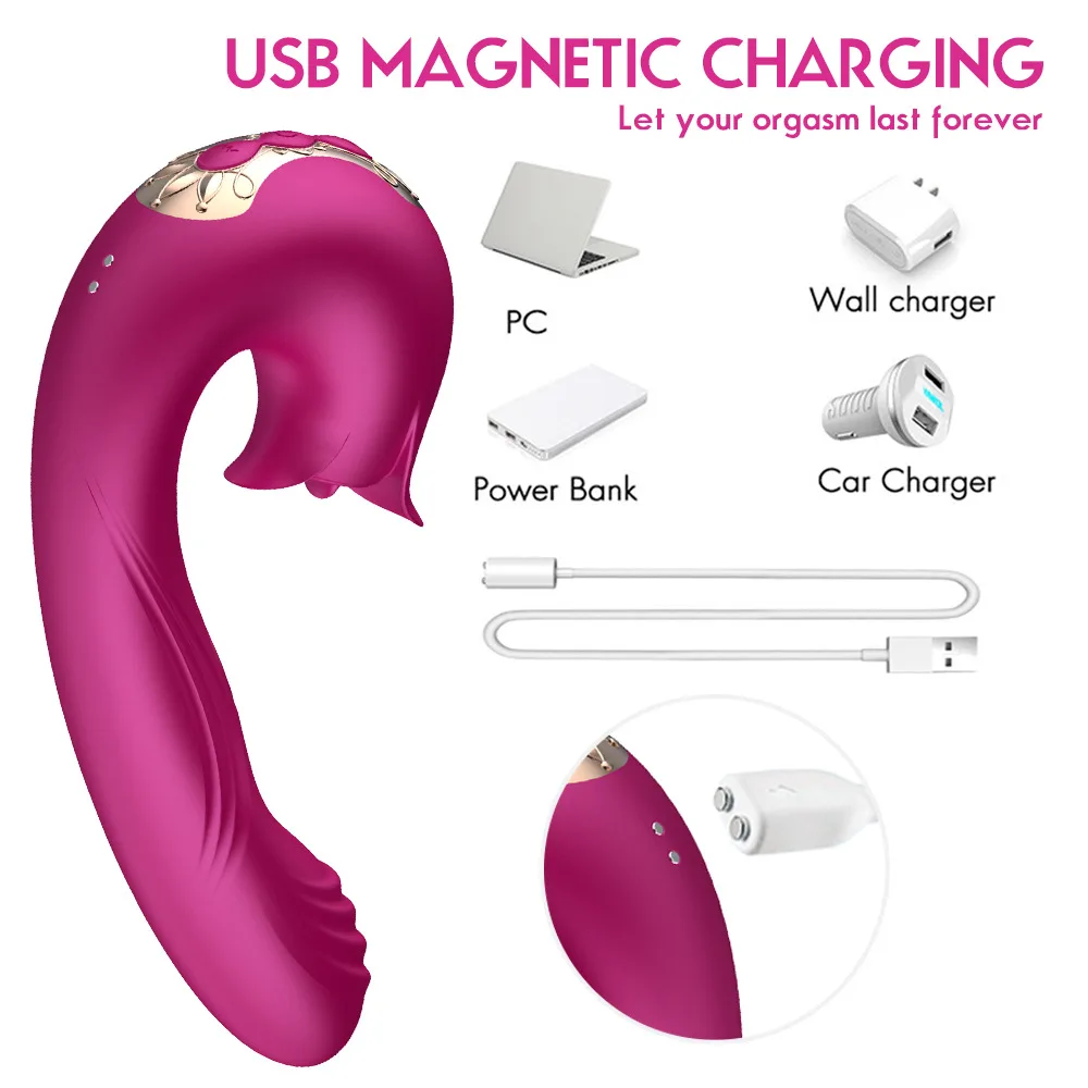 Orisa Premium G-Spot Massager Tongue Wave Vibrator — hình 17