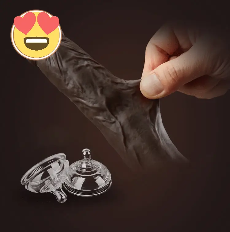 COC African Suction Vibrator Realistic Heated Dildo — hình 5