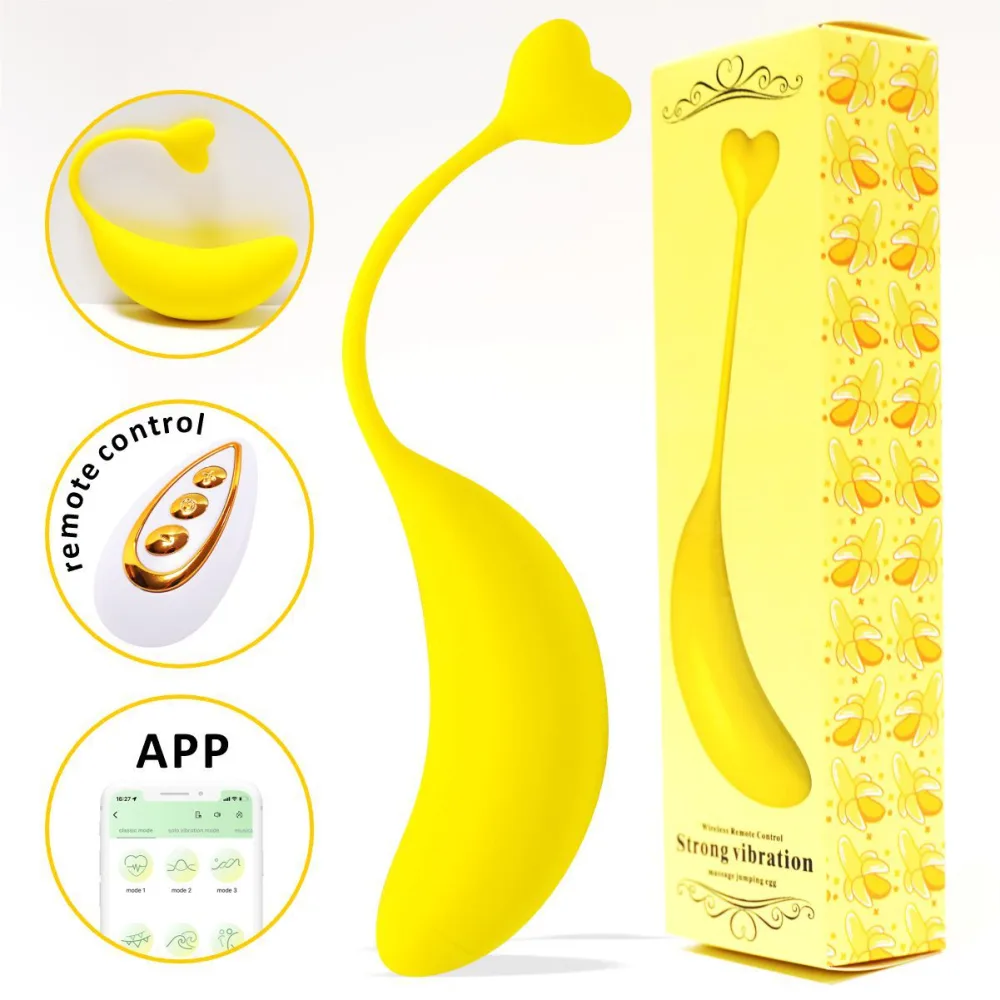 Mini Banana Shaped Remote Vibrator for Female Pleasure — hình 3