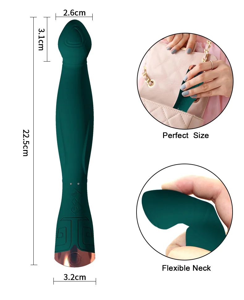 Sanxing AV Super Premium Silicone TPE Powerful Vibrator — hình 6