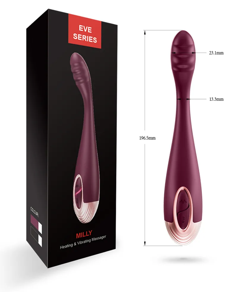 Millie AV Rechargeable Warming Female Stimulator TPE — hình 26