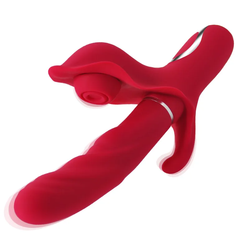 Piranha 3-Head Premium Silicone Dildo Vibrate Suction — Cutting-Edge Features for Maximum Sensation