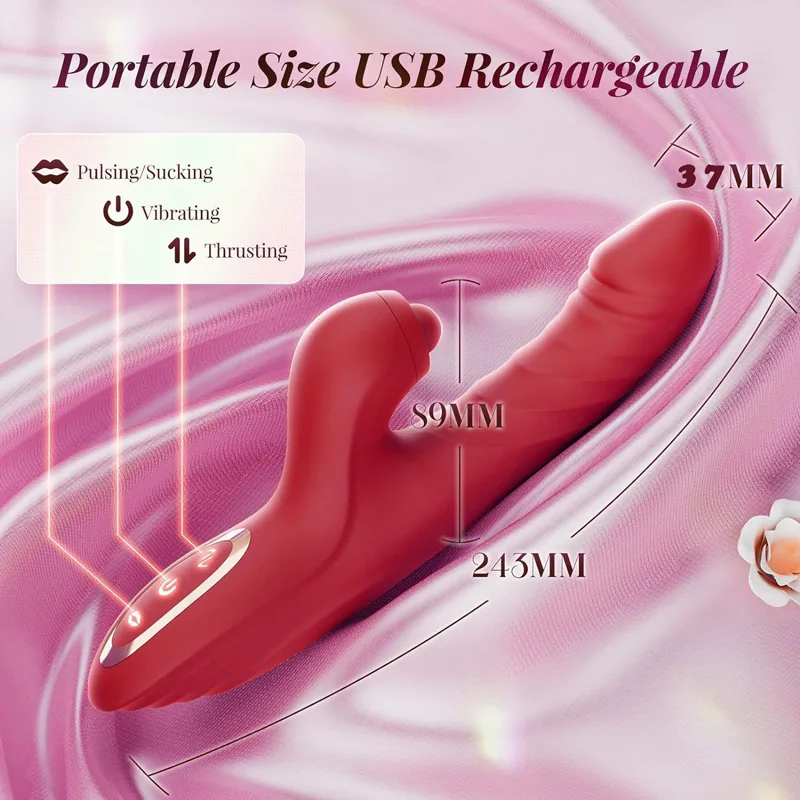 Daphne Multi-Function Red Blue Medical Silicone Female — Benefits You Will Love
