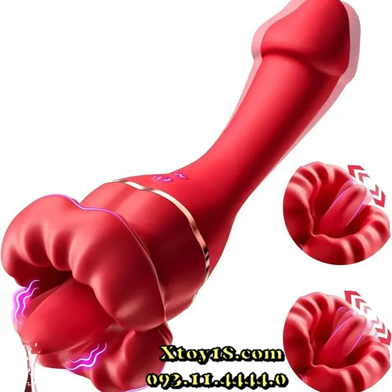 Flaming Lips Dual Ended G-Spot Licking Vibrator Massage — Elegant and Eye-Catching Appearance
