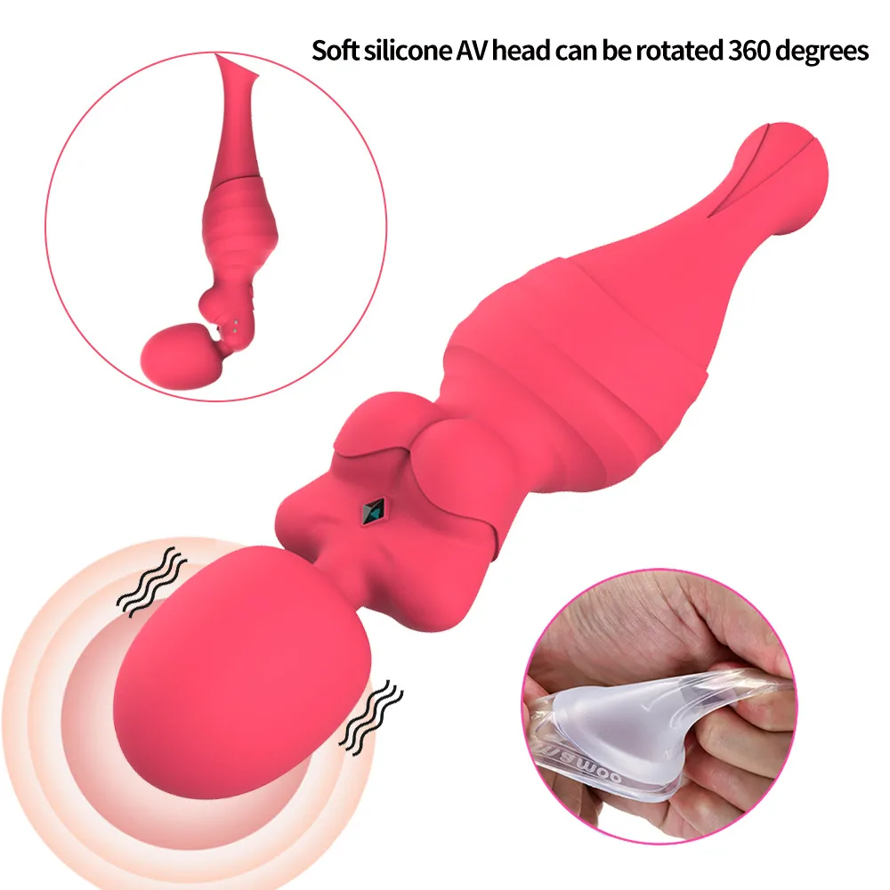 Freedom Goddess 2-Headed Multi-Function Silicone Vibrator — Order now and experience the pinnacle of female