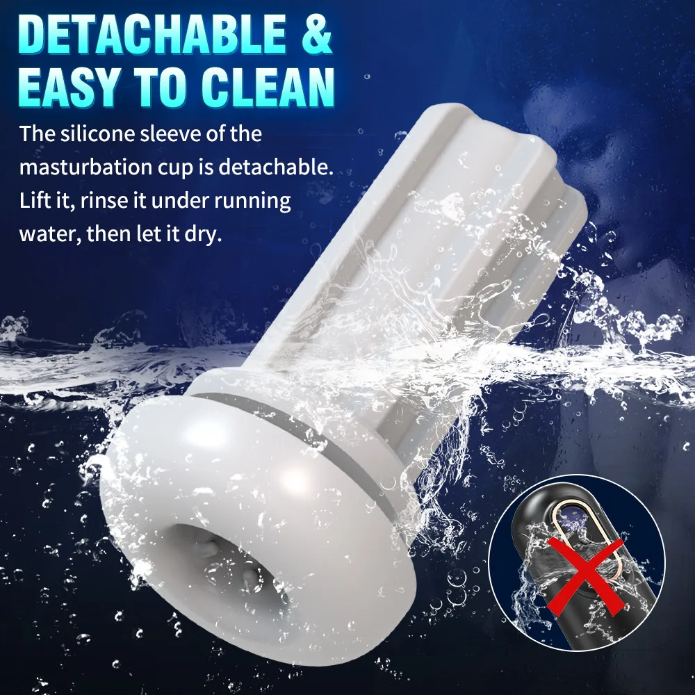Doris automatic thrusting vibrating heated suction male — hình 8