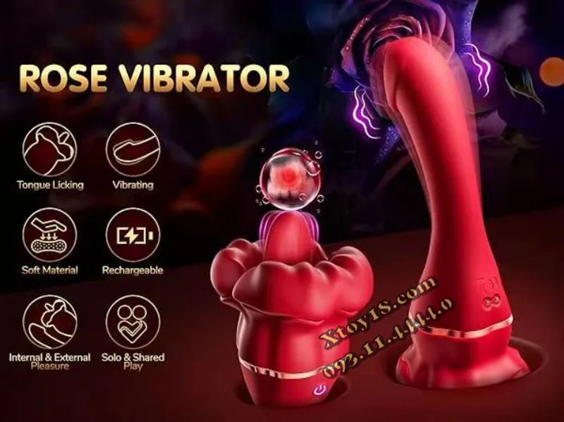 Flaming Lips Dual Ended G-Spot Licking Vibrator Massage — hình 2