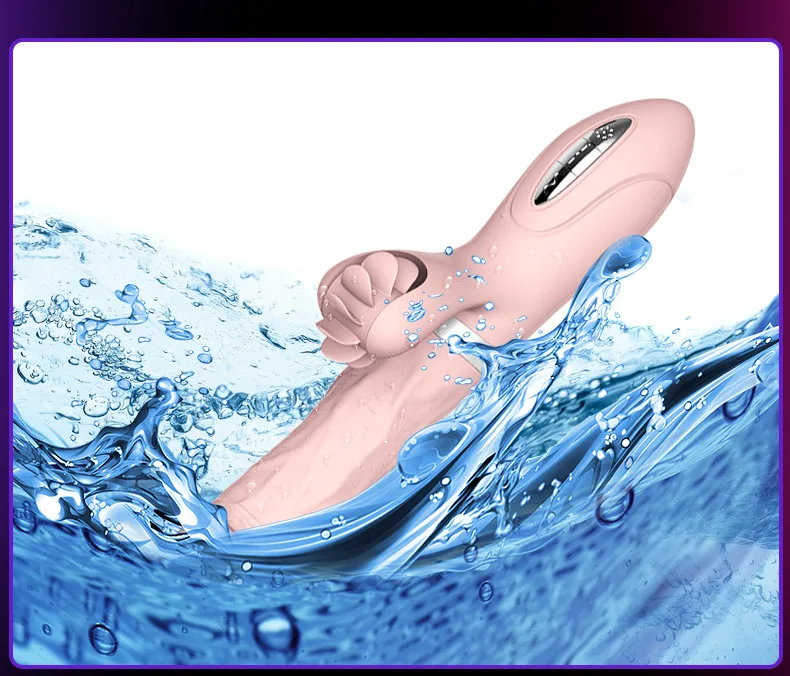 EVO multifunction dildo vibrating thrusting licking warming — hình 12
