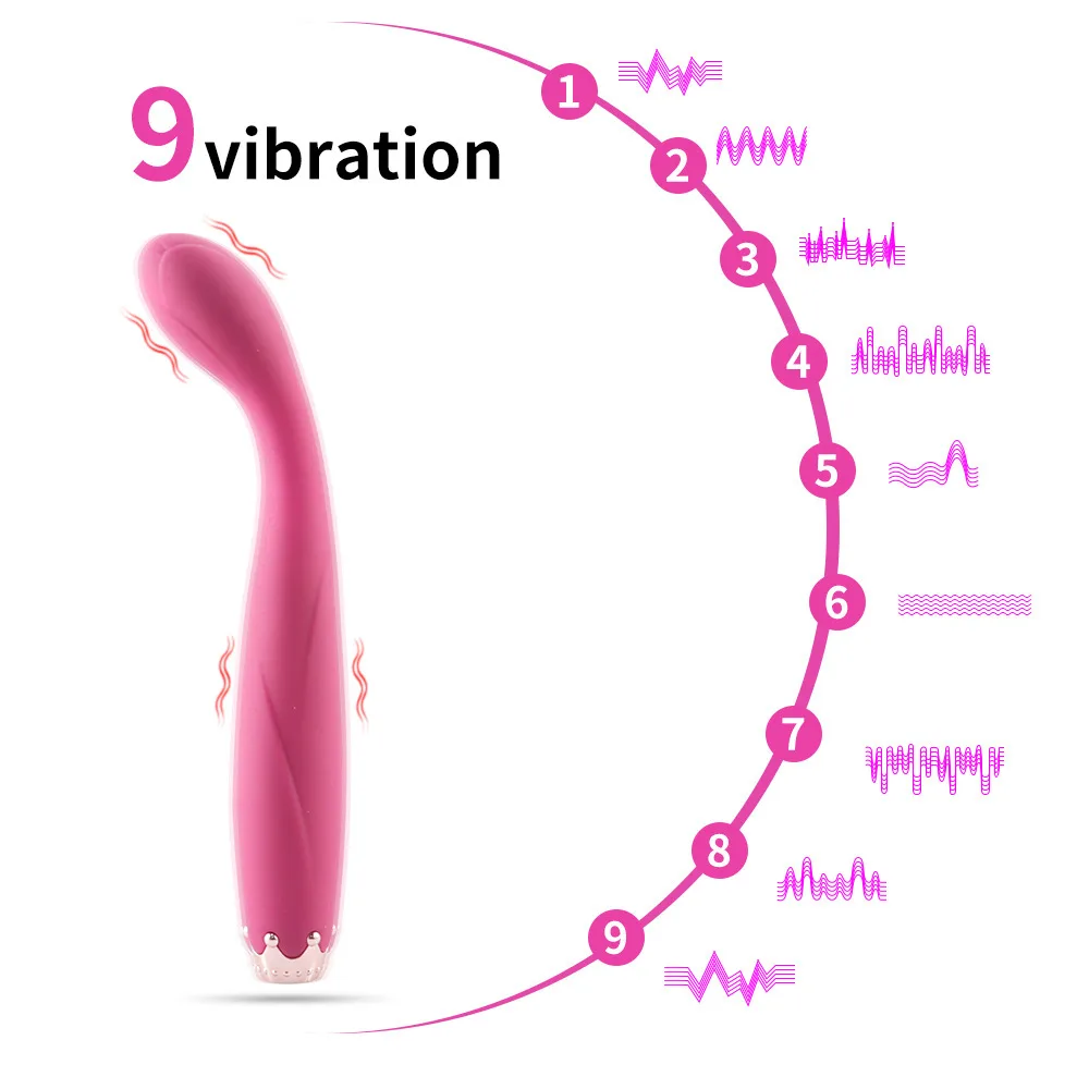 AV G-Spot Vibrator Powerful 9-Speed Waterproof Silicone — hình 4