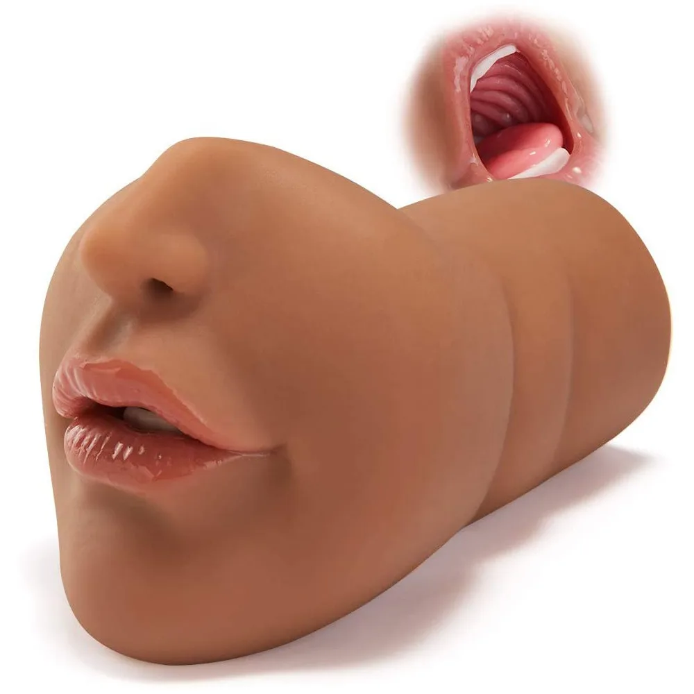 Brown Queen Silicone Oral Stimulator 17x10cm Waterproof — Perfect for Relaxation and Stress Relief