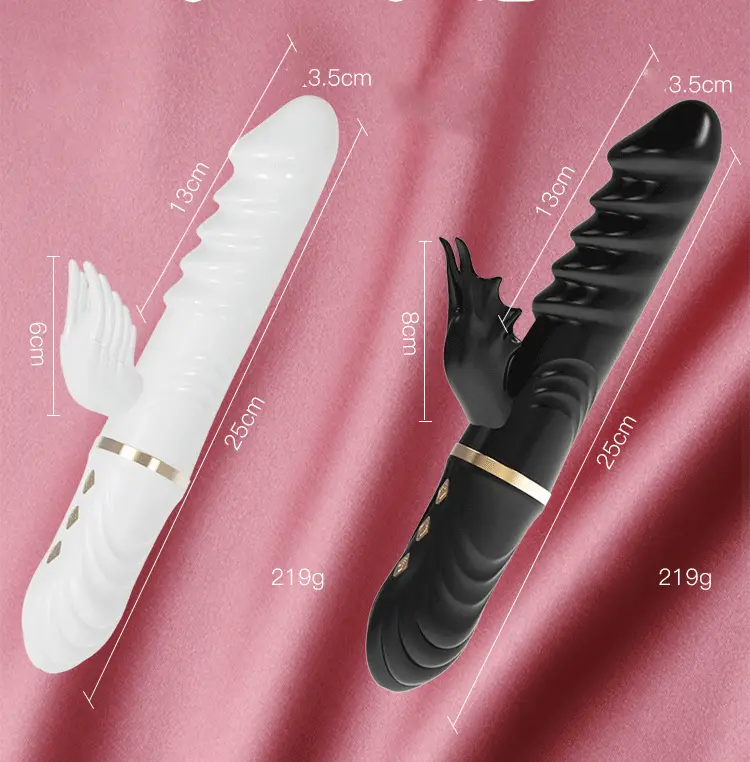 Angel’s Feather Multi-Function Silicone Vibrate Heat Rotate — Long-lasting Battery and Easy Charging