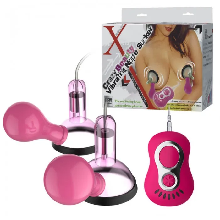 Crazy Beauty Vibrating Nipple Sucker Breast Enhancer Toy