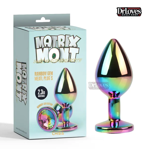 CHISA Stainless Steel Rainbow Gem Anal Plug Luxury Play — Detailed Product Specifications