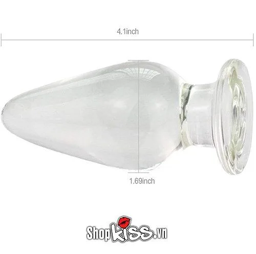Clear Glass Anal Plug Premium Prostate Massage Pleasure Toy — Exceptional Features for Ultimate Satisfaction