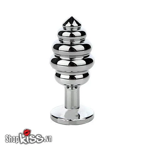 Stainless Steel Spiral Anal Plug Safe Butt Stimulator — Safe, Hygienic, and Easy to Use