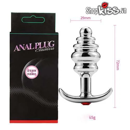 Spiral Gemmed Metal Anal Plug Prostate Sex Toy for Men — Exceptional Features and Design Highlights