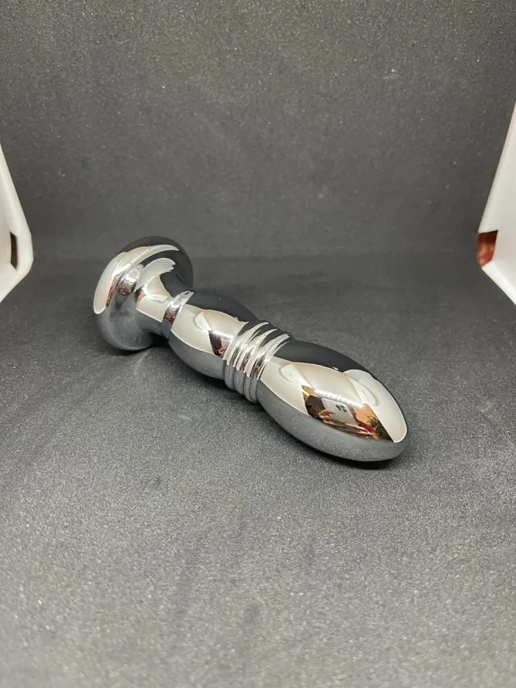 Stainless Steel Rechargeable Prostate & Anal Vibrator Plug — hình 4
