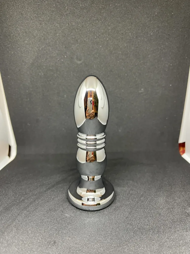 Stainless Steel Rechargeable Prostate & Anal Vibrator Plug — hình 6