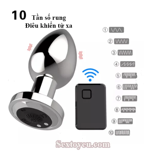 Super Strong Vibrating Stainless Steel Anal Plug — Long-lasting & Convenient Charging