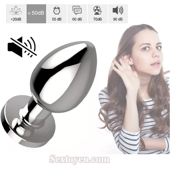 Super Strong Vibrating Stainless Steel Anal Plug — hình 4