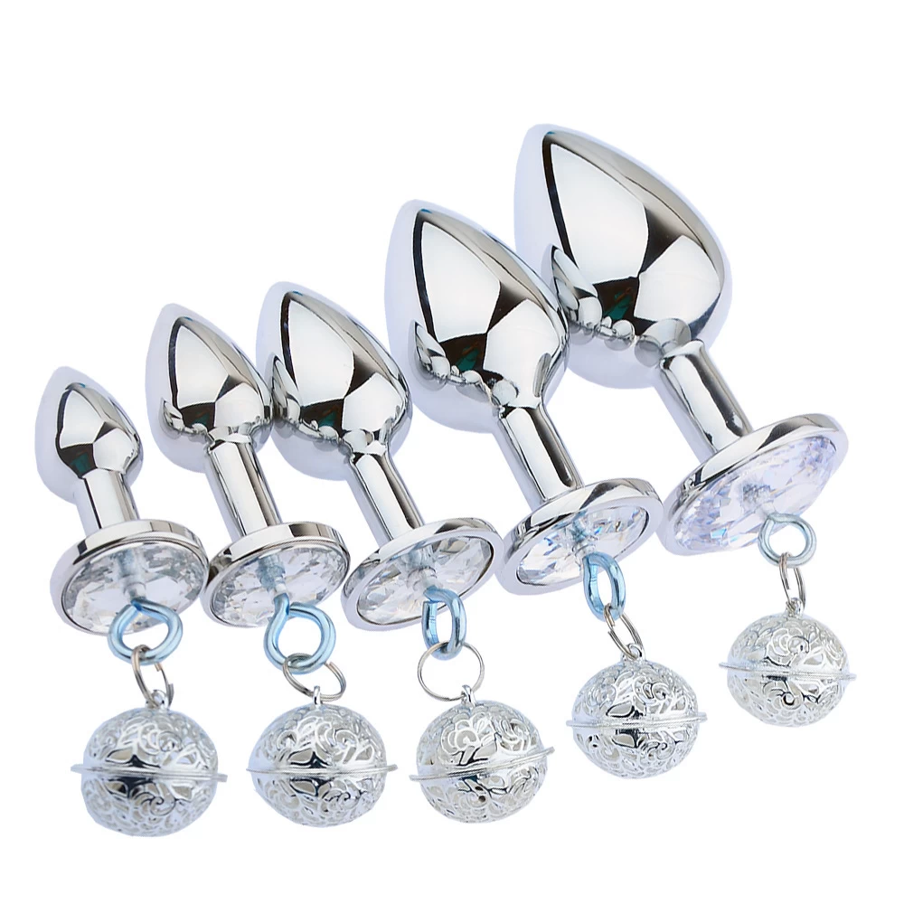 Stainless Steel Anal Plug with Bell Different Sizes Durable — Variety of Sizes for Customized Pleasure
