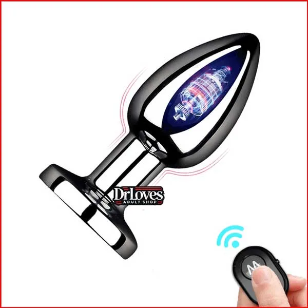 Remote Control Stainless Steel Anal Plug Waterproof Massage — hình 3