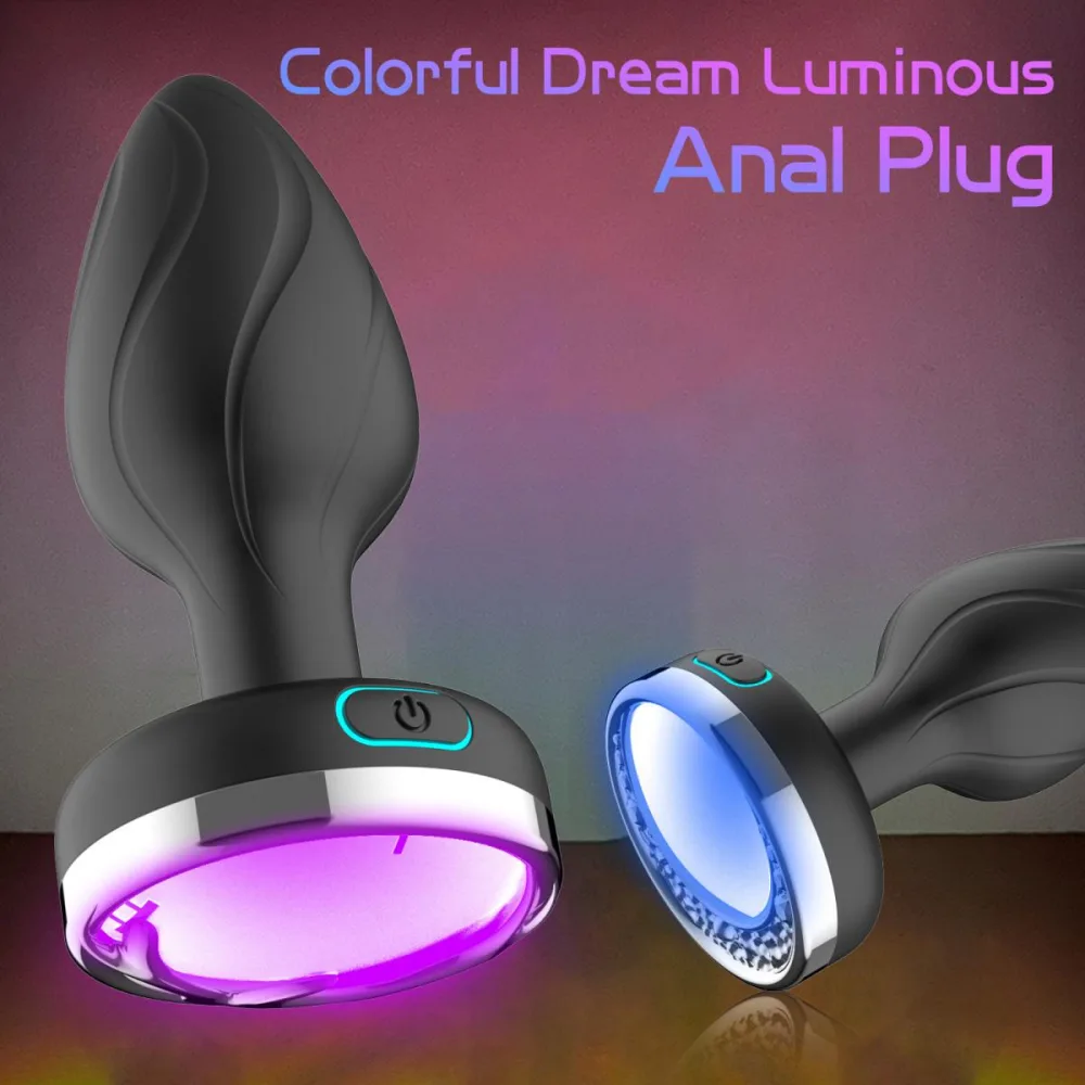 LED Remote Control Powerful Vibrating Anal Plug Silicone — Easy to Use & Versatile