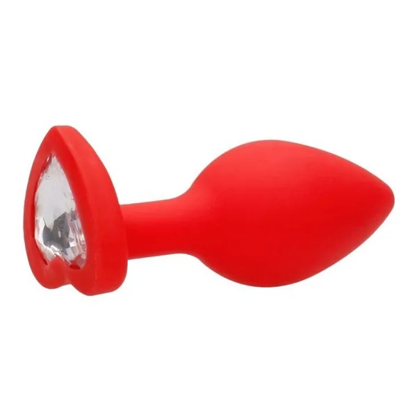 Red Silicone Anal Plug for Effective Stimulating Massage — hình 2