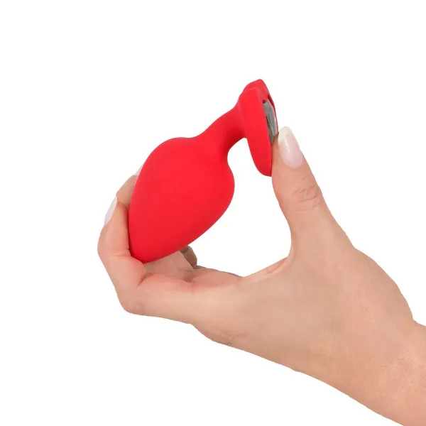 Red Silicone Anal Plug for Effective Stimulating Massage — hình 5