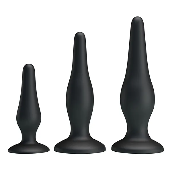 Beginner’s Mini Silicone Anal Plug Kit Prostate Pleasure — Compact & Comfortable Design for Beginners