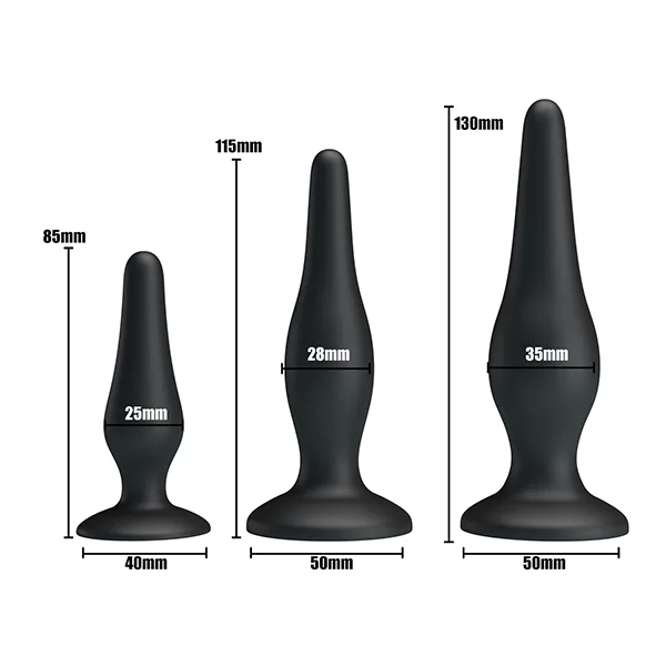 Beginner’s Mini Silicone Anal Plug Kit Prostate Pleasure — hình 5