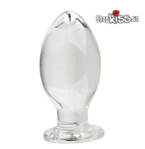 Extra Large Glass Anal Plug Unique Design — Premium Glass Material & Design