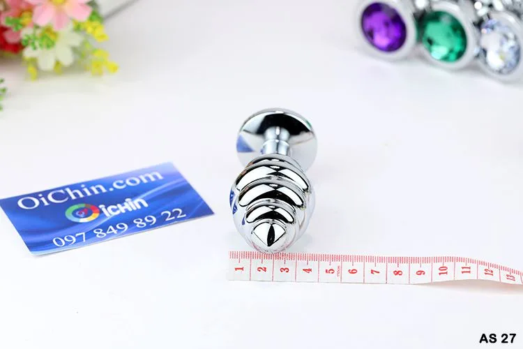 High-End Inox Spiral Anal Plug 3 Sizes Many Colors — Premium Stainless Steel Material for Safety and Durability