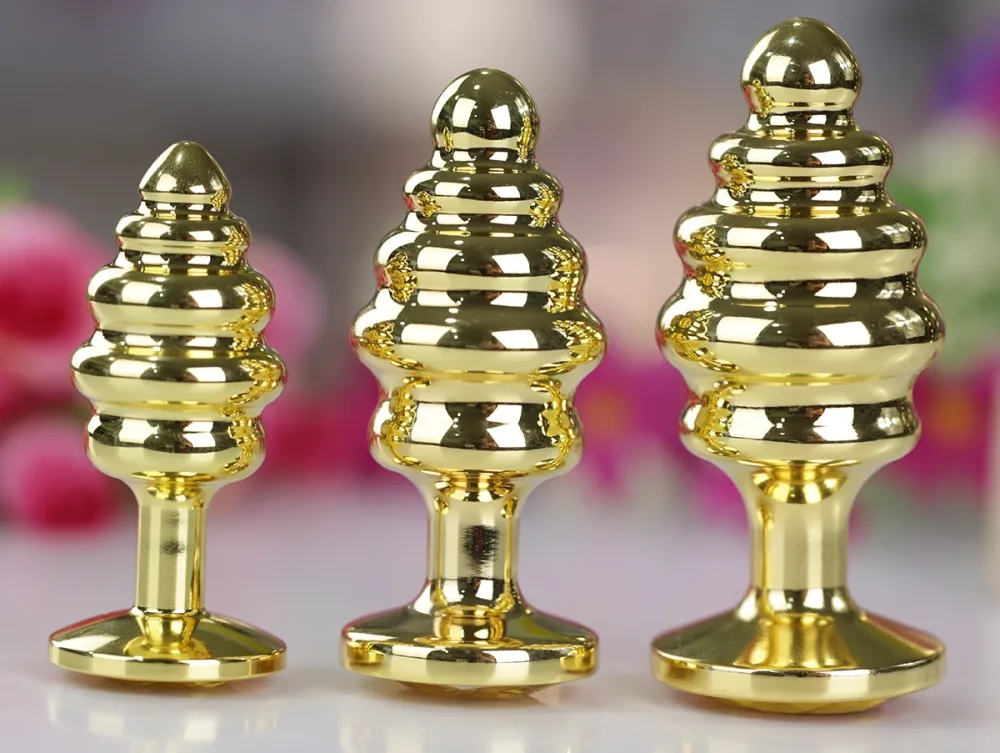Gold Spiral Stainless Steel Anal Plug Set 3 Sizes Elegant — Why Choose Our Gold-Plated Spiral Anal Plug?