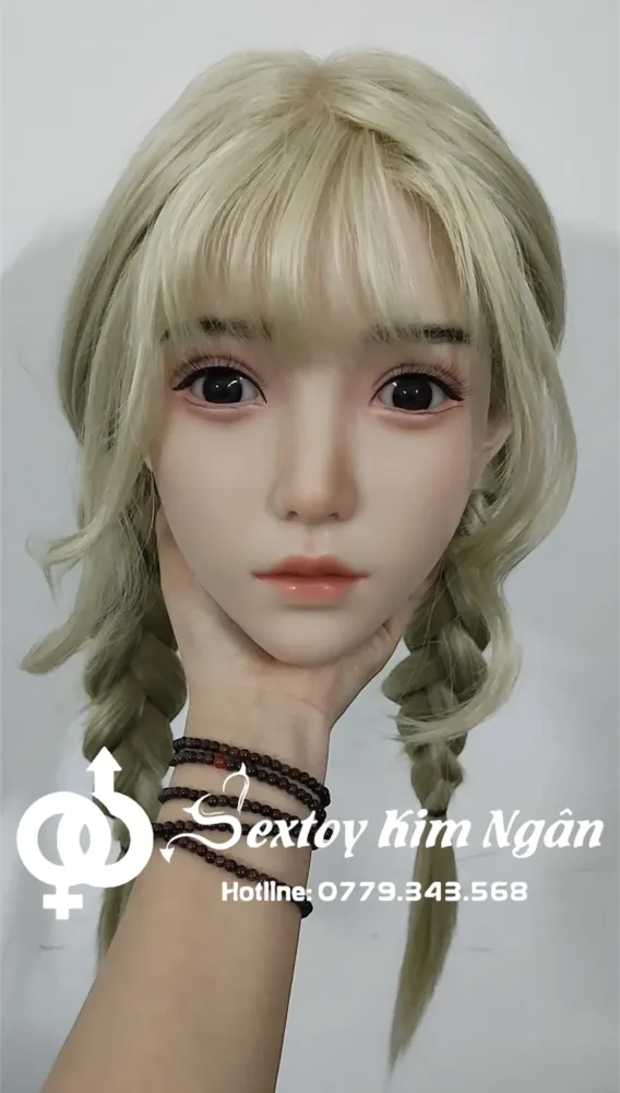 B02 Silicone Hair Implant Head - Realistic Scalp Texture