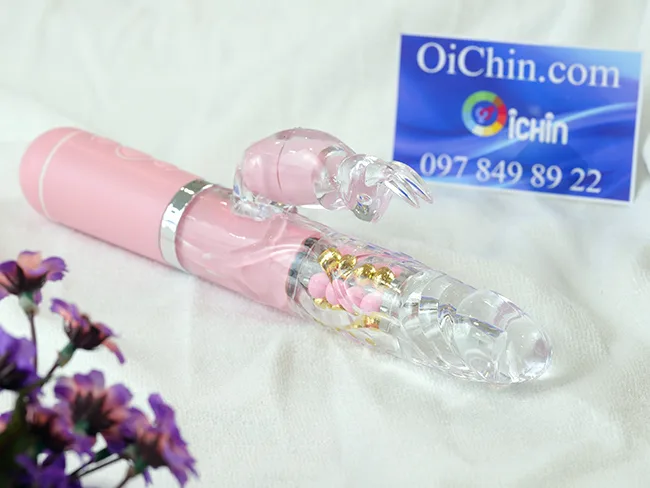 Pink Rabbit Rechargeable Silicone Multi-Speed Rotating Penis — The sensation is thoroughly unique and much more