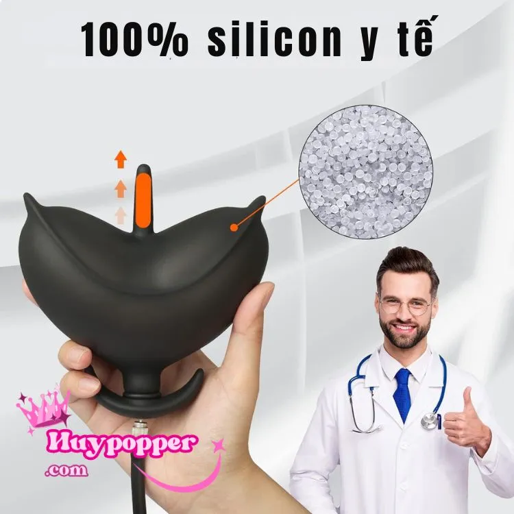 Inflatable Anal Plug Soft Expandable Prostate Stimulator — hình 4