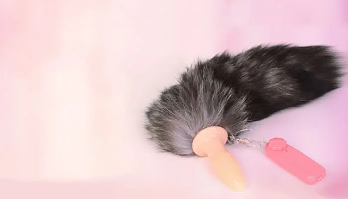 Silicone Wolf Tail Plug SM Anal Stimulator High Pleasure — hình 3