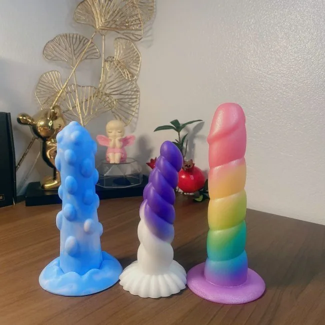 Colorful Silicone Anal Plug Penis Toy 16x3cm — Vibrant Design and Premium Material