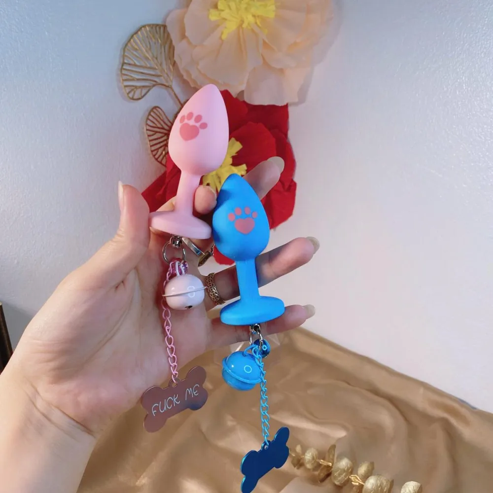 Cute Silicone Anal Plug Bell Soft Comfortable Sensation — Exciting Sound Element for Extra Stimulation