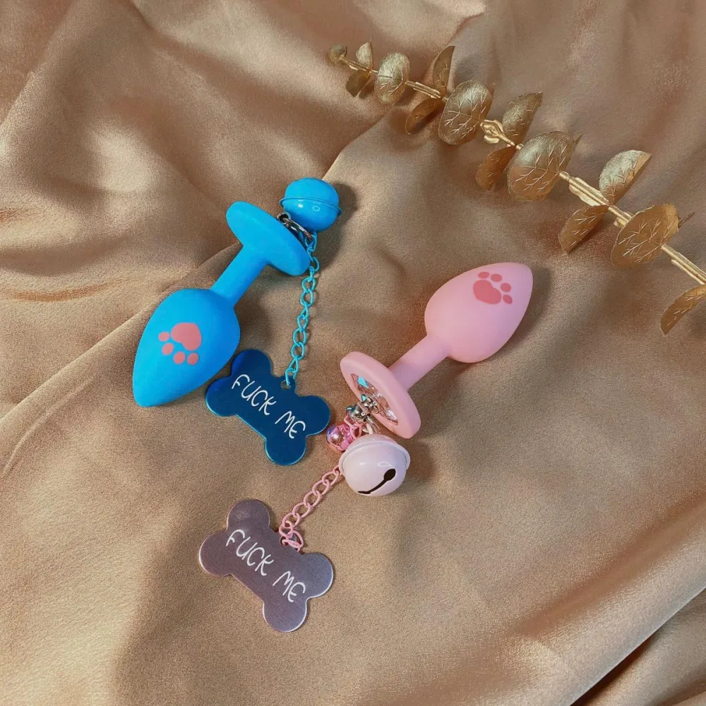Cute Silicone Anal Plug Bell Soft Comfortable Sensation — Easy to Use and Maintain