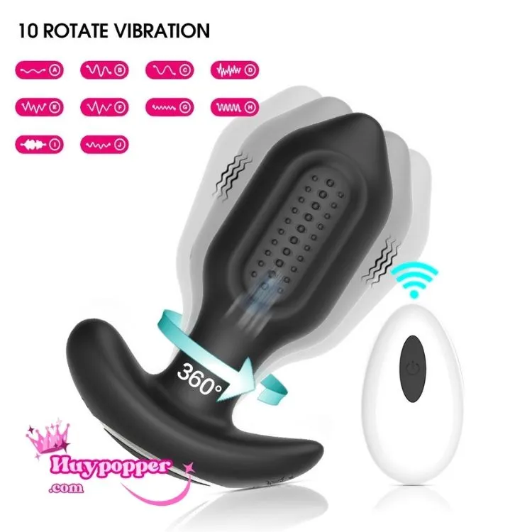 Powerful Remote Anal Vibrating Starter Plug USB Recharge — hình 2