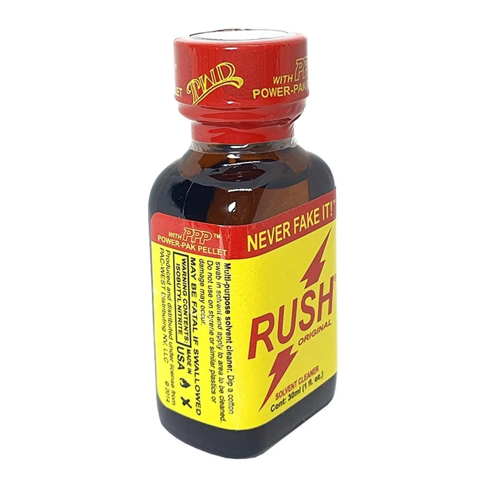 Super Rush 30ml Authentic USA Poppers for Intense Fun — Unlike inferior imitations, Super Rush Popper works quickly